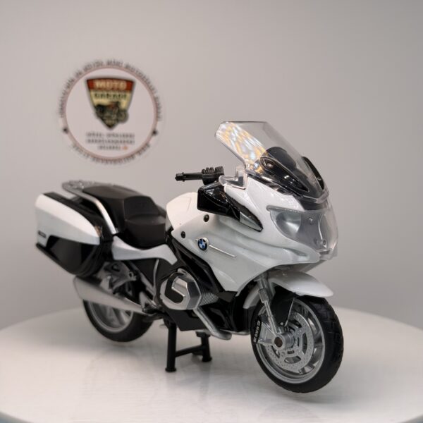 BMW R1250 RT - 1:18 Ölçek (12cm) Kutulu Standlı Diecast Model (Beyaz)